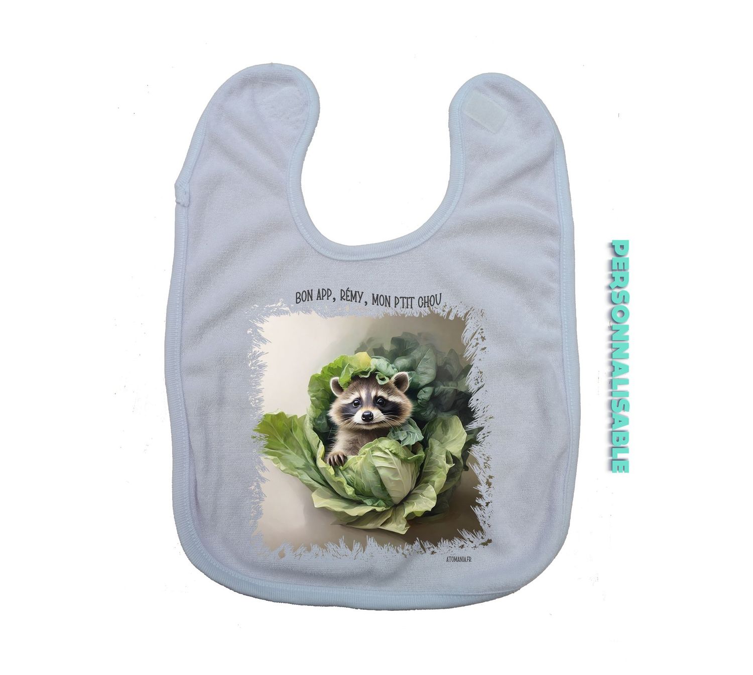 Bavoir Personnalisable "Mon p’tit chou" – L'Adorable Complice des Repas ! ?