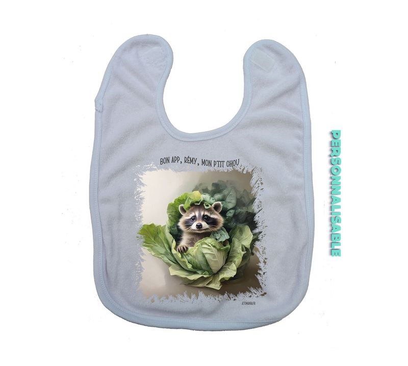 Bavoir Personnalisable "Mon p’tit chou" – L'Adorable Complice des Repas ! ?