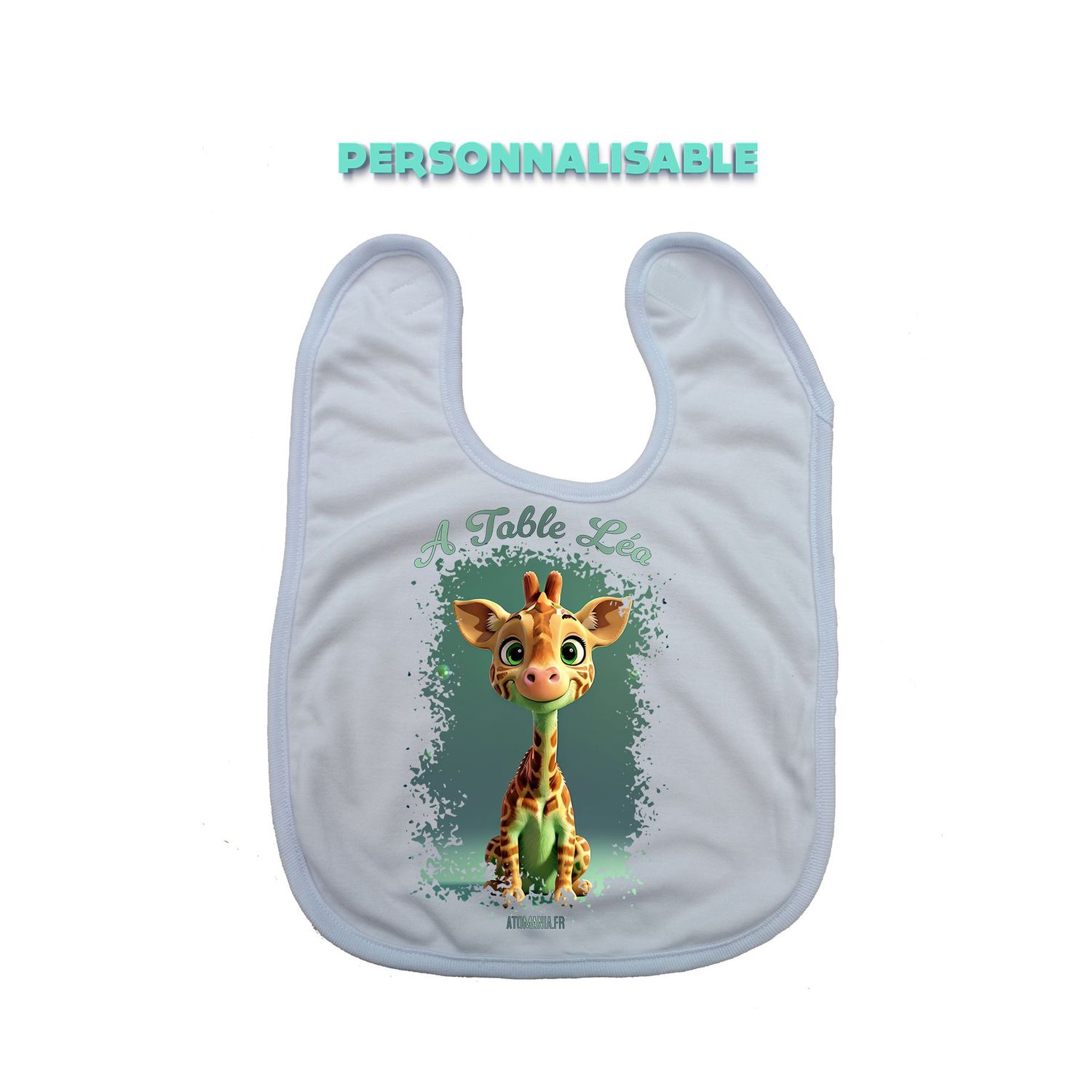 Bavoir Personnalisé "Girafe" – Un Sourire De Bébé À Chaque Repas ! ?