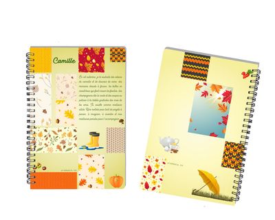 Cahier « Souhaits d'Automne » ? - Personnalisable avec Prénom, Un Voyage Créatif au Cœur de l'Automne