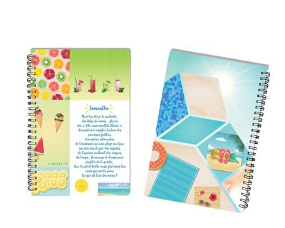 Cahier « Souhaits d'Été » ? - Personnalisable avec Prénom, Un Voyage Estival et Créatif