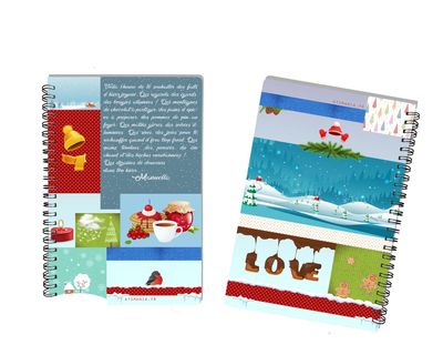 Cahier « Souhaits d'Hiver » ❄️ - Personnalisable avec Prénom, Un Voyage Magique au Cœur de l'Hiver