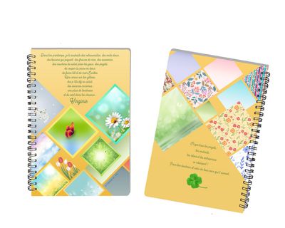 Cahier « Souhaits de Printemps » ? - Personnalisable avec Prénom, Un Carnet de Renouveau et d'Optimisme