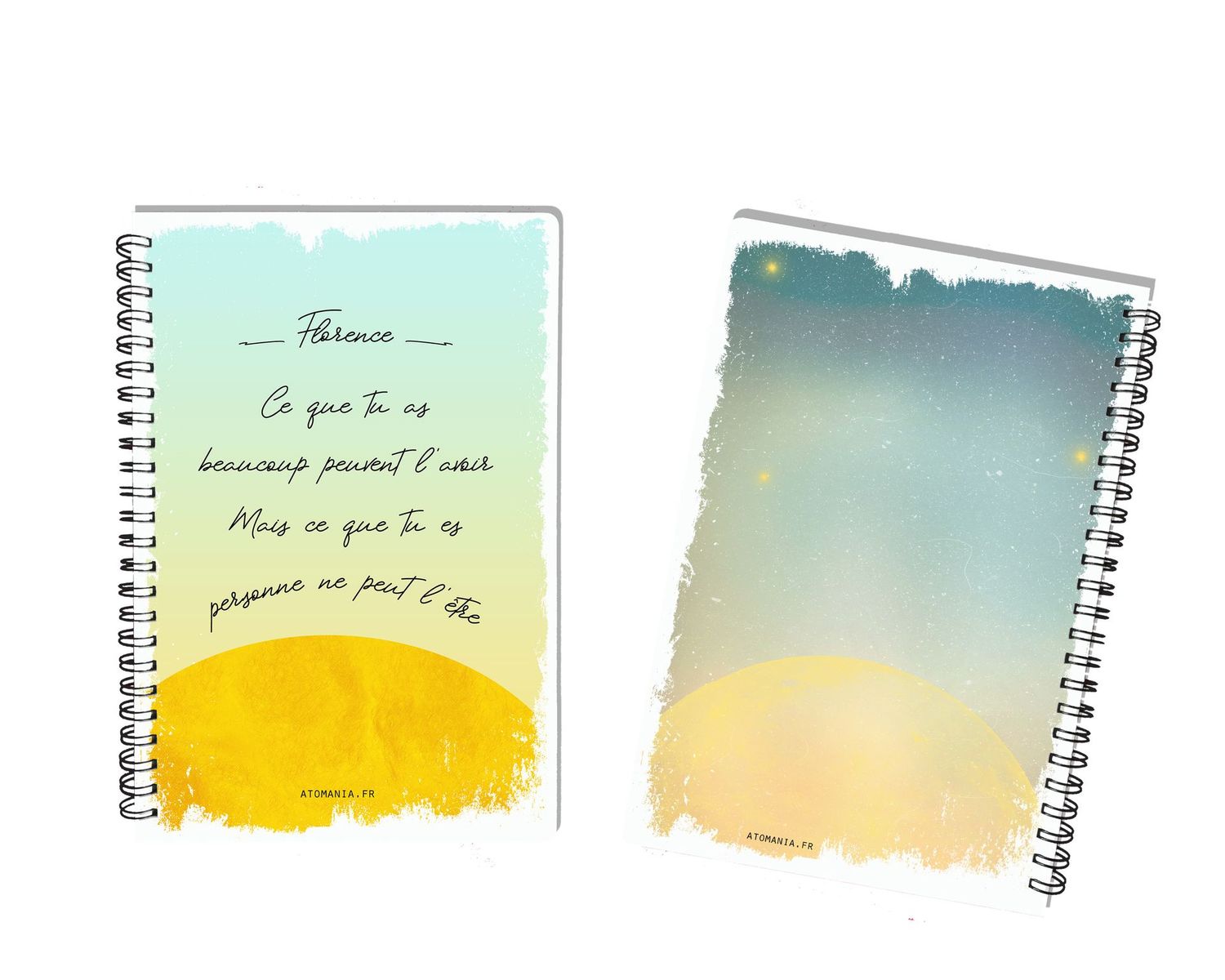 Cahier Personnalisable « Solaire et Lunaire » - Célébration de l'Unicité et de la Valeur Humaine