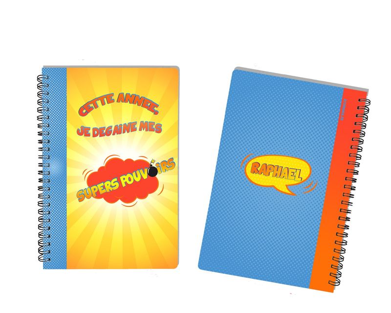 Cahier Personnalisable « Cette Année, je Dégaine mes Supers Pouvoirs » - Pour les Petits Héros en Herbe