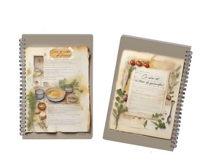 Cahier de Recettes de Cuisine Personnalisable « Un Trésor de Gourmandise » ?️? – Le Cadeau Idéal pour le Cordon Bleu ! ?‍??‍?