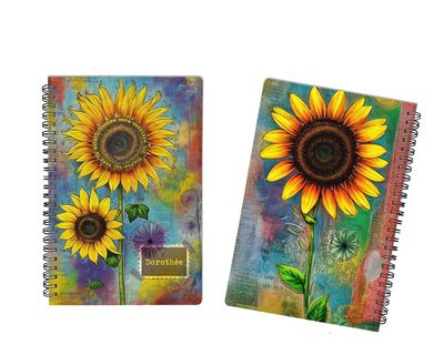 Cahier Personnalisable Atomania "Tourne-toi vers le soleil, l'ombre sera derrière toi" ?☀️