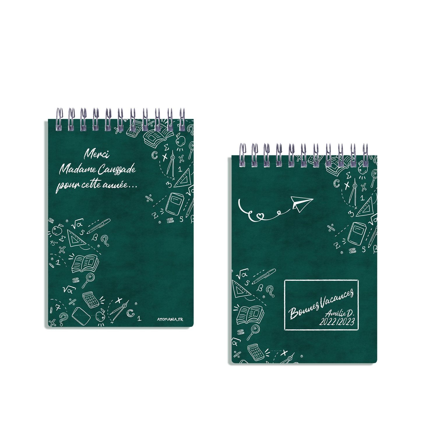 Carnet à Spirale Atomania - Le Cadeau Idéal pour Remercier l'Enseignant !