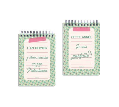 Carnet Ă Spirale Atomania - Carnet Ă Spirale Atomania - "Lâan dernier jâĂ©tais encore un peu prĂ©tentieuse. Cette annĂ©e, je suis parfaite !" - Le Cadeau Parfait pour Apporter un Sourire Ă Votre Quotidien