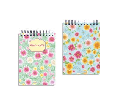 Carnet à Spirale "Spring" Personnalisable - Atomania : Un Design Printanier Rayonnant de Vitalité