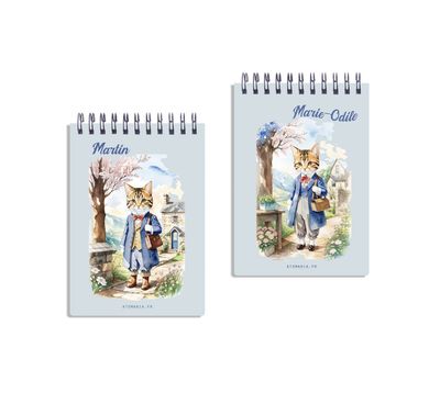 Carnet Personnalisable Atomania - Chats Travailleurs ?✨