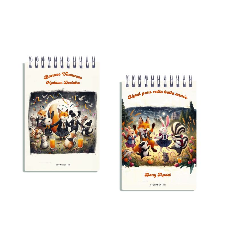 Carnet Personnalisable "Bonnes Vacances" Atomania ?