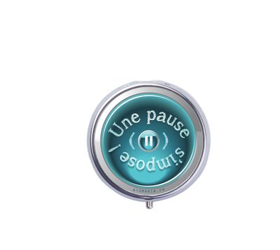 Cendrier de poche "Une pause s’impose" – Élégance et praticité pour une pause détente ??