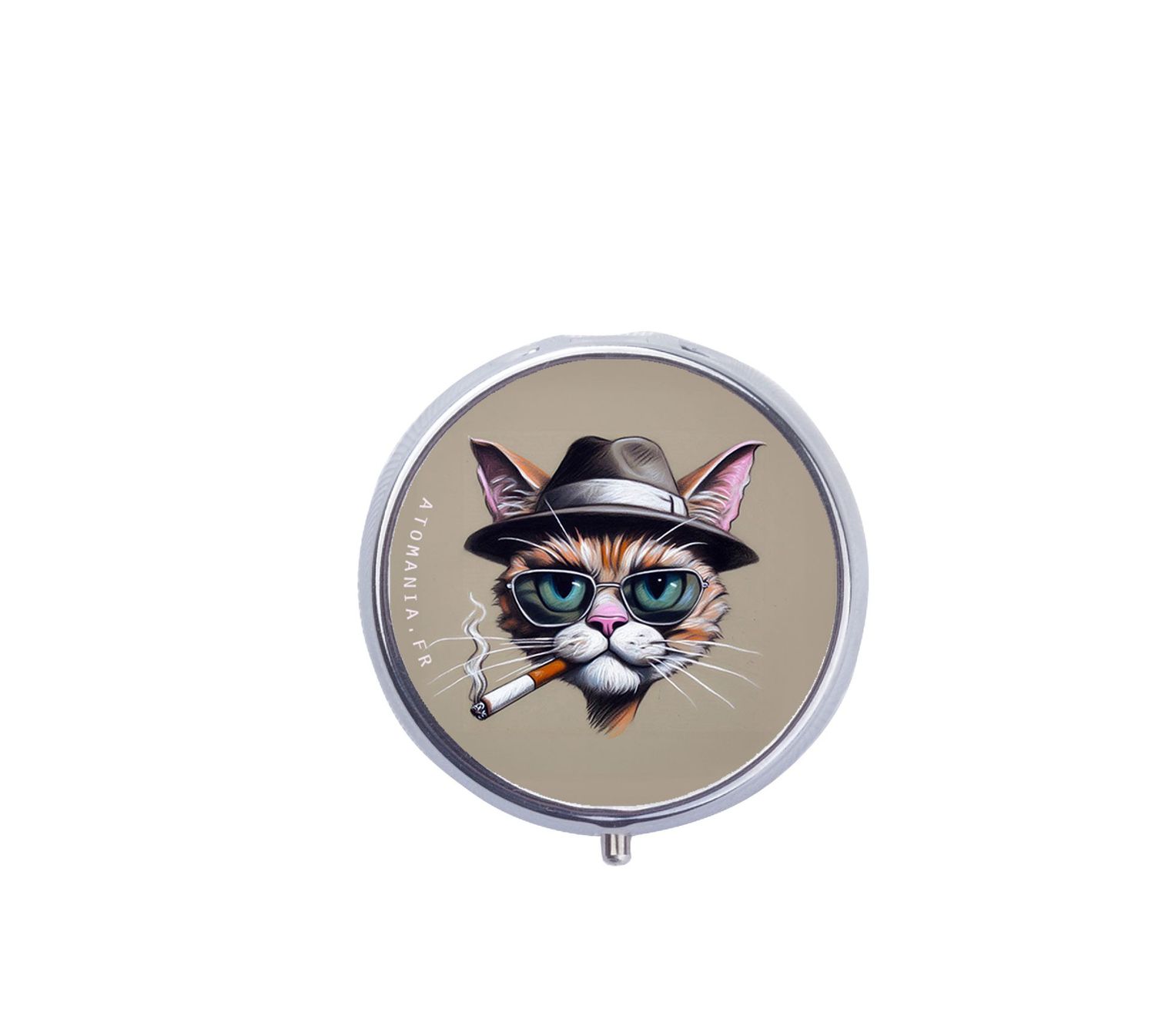 Cendrier de Poche Humoristique "Pause Clopo Chat" – L'Accessoire Fun et Pratique pour les Fumeurs ??