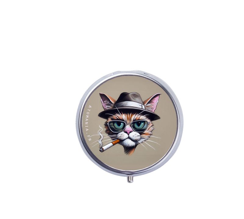 Cendrier de Poche Humoristique "Pause Clopo Chat" – L'Accessoire Fun et Pratique pour les Fumeurs ??
