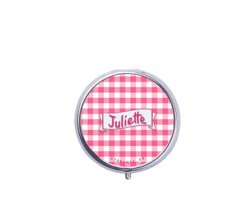 ? Cendrier de Poche Vichy Rose Personnalisable – Élégance et Praticité