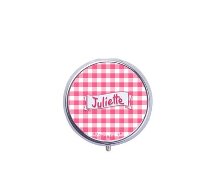 ? Cendrier de Poche Vichy Rose Personnalisable – Élégance et Praticité