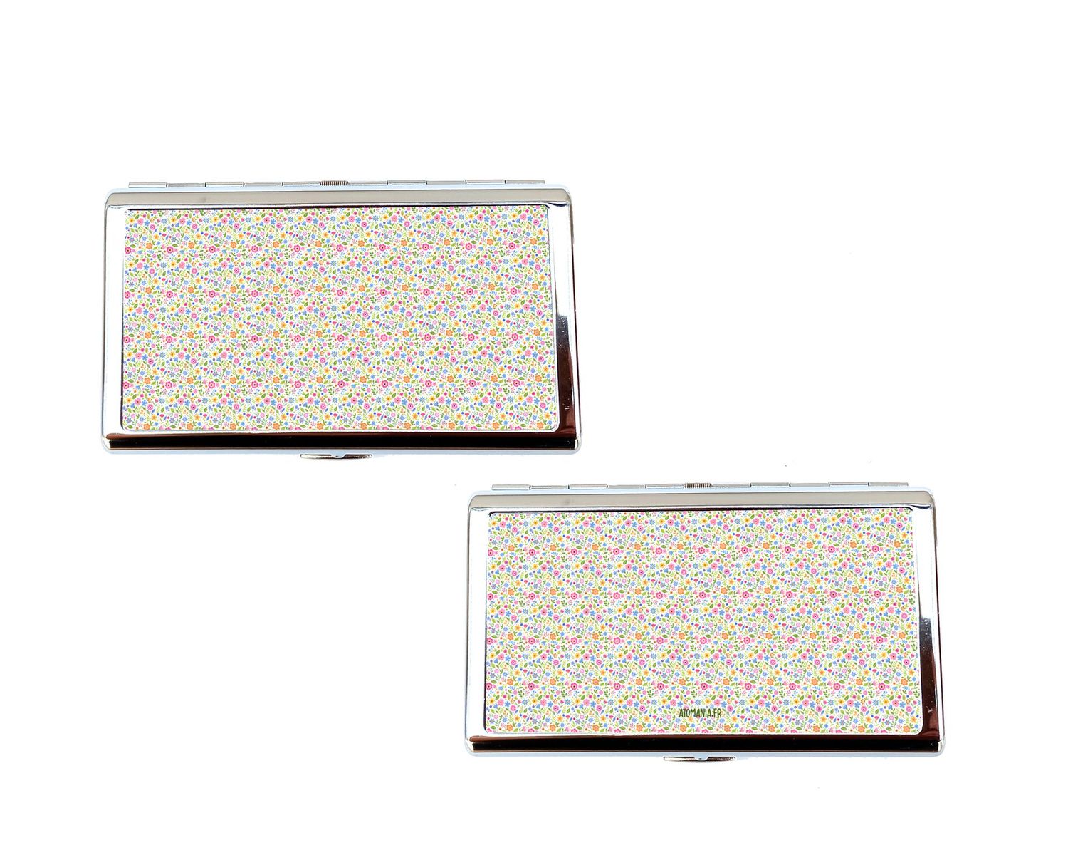 ? Étui à Cigarettes « Petites Fleurs Roses » Atomania – Design Floral Romantique, Cadeau Élégant et Pratique Fait Main en France, Idée-Cadeau Originale pour Amateurs de Nature et de Raffinement ?