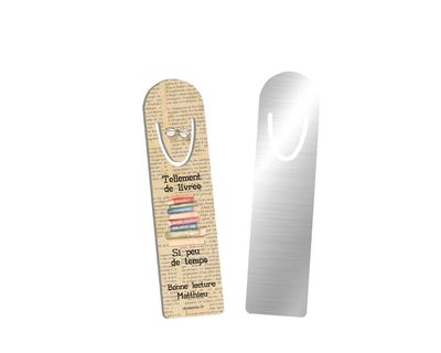 Marque-pages personnalisé en aluminium – Un cadeau unique pour les amoureux des livres