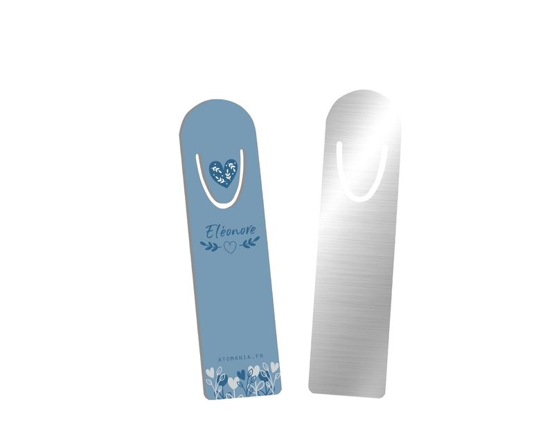 Marque-page Personnalisable Fleur Bleue - Un Cadeau Élégant pour les Amoureux de la Lecture ??