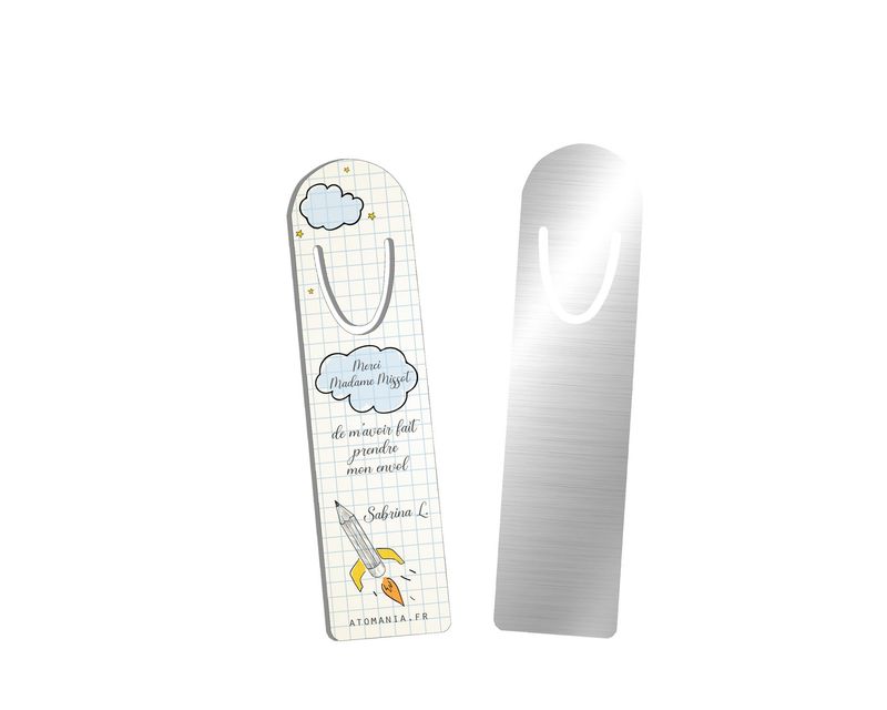Marque-page Personnalisable Atomania - Le Cadeau Sincère pour Remercier un Enseignant ??