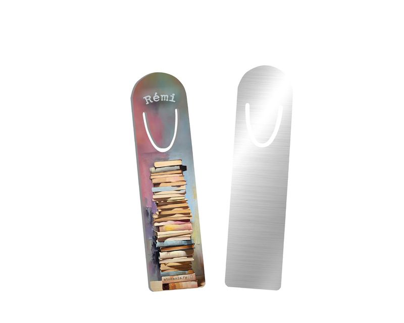 Marque-page personnalisable "On empile" d'Atomania – Un cadeau élégant pour les passionnés de lecture ??