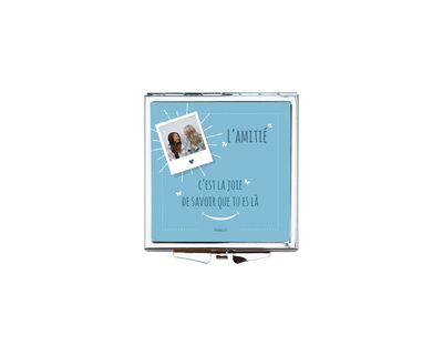 Miroir de Poche Personnalisé "L’Amitié c’est la joie de savoir que tu es là" – Un Cadeau Unique pour votre Ami(e) Cher(e) ?