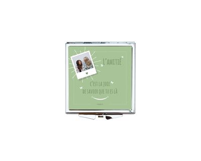 Miroir de Poche Personnalisé "L’Amitié c’est la joie de savoir que tu es là" – Un Cadeau Inoubliable pour votre Ami(e) ?