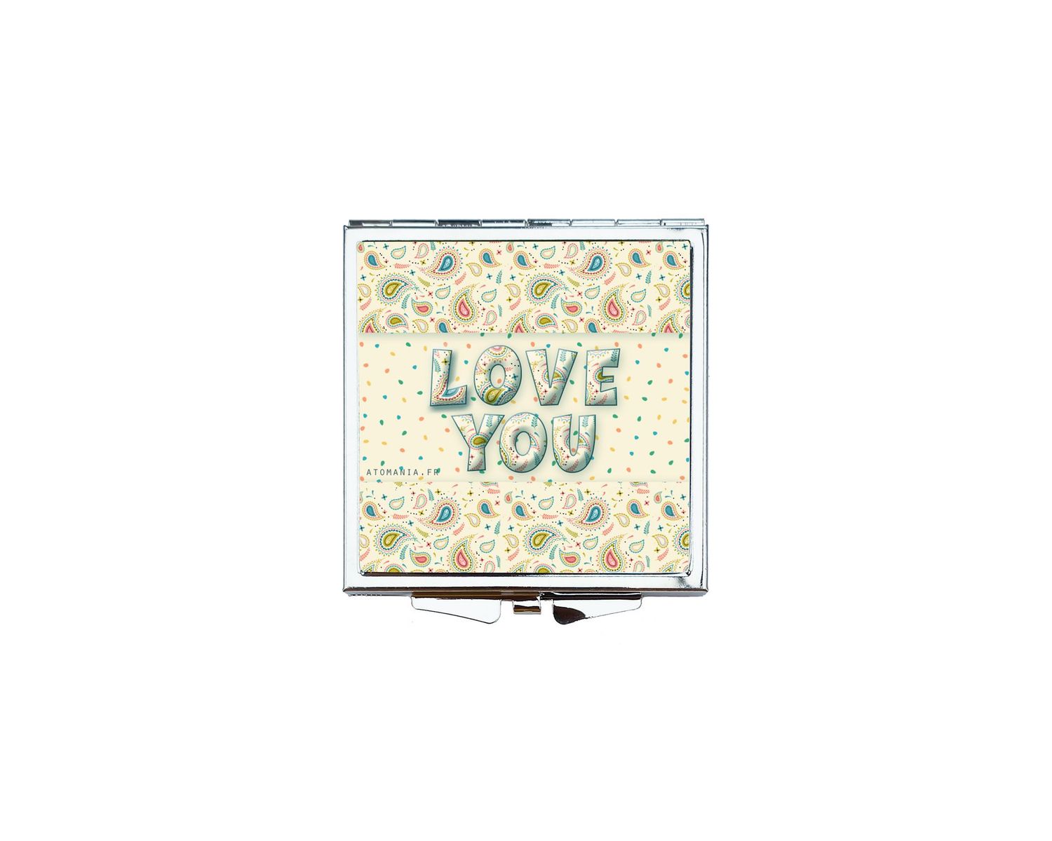 Miroir de Poche "Love You" – La Déclaration d'Amour Élégante et Intemporelle ❤️