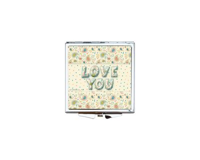 Miroir de Poche "Love You" – La Déclaration d'Amour Élégante et Intemporelle ❤️