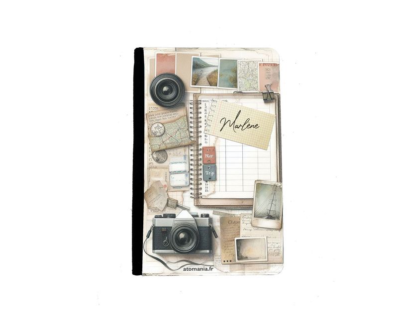 ? Étui de Passeport Personnalisable Atomania – Design Vintage ?