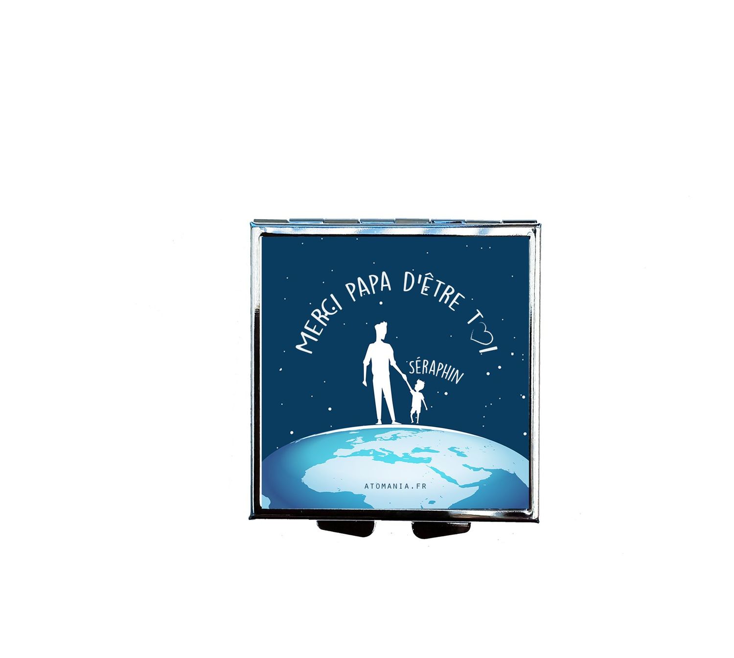 Pilulier Personnalisé "Papa et Moi" – Cadeau Unique avec Illustration Tendre d'un Père et Son Enfant, Pratique et Élégant, Parfait pour la Fête des Pères ou un Anniversaire ?‍??