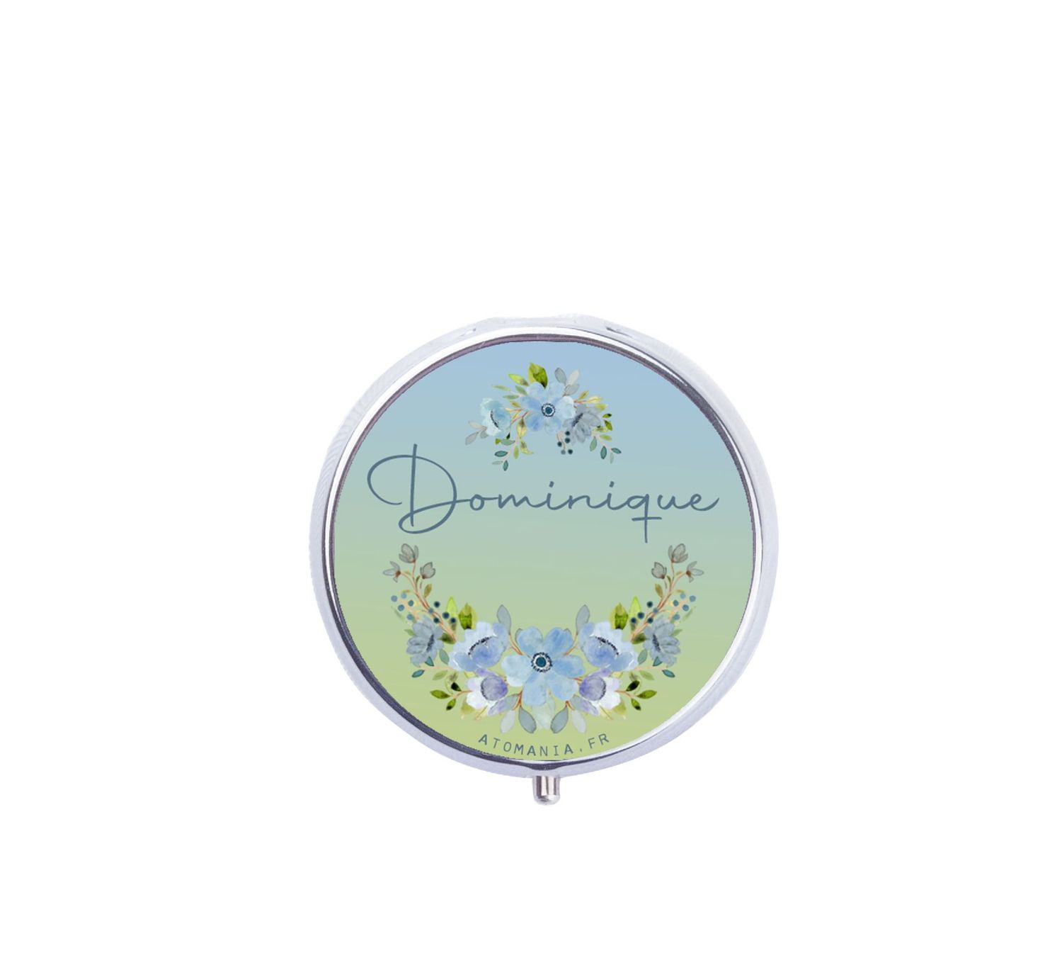 Pilulier rond personnalisable "Pastel" – Une touche de douceur pour votre quotidien