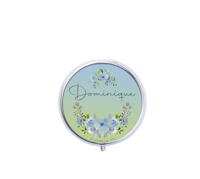 Pilulier rond personnalisable "Pastel" – Une touche de douceur pour votre quotidien