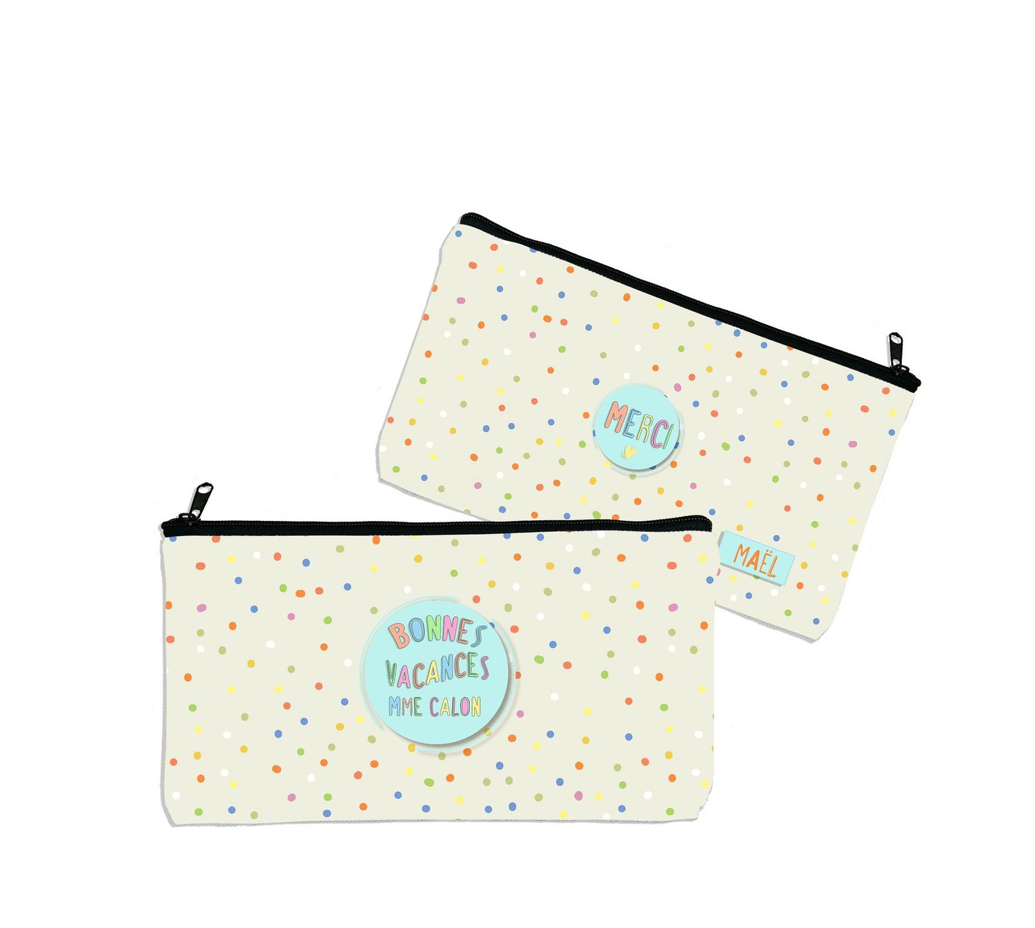 Trousse Personnalisable « Petits Pois » – Le Cadeau Idéal pour Remercier les Enseignants ?‍?☀️