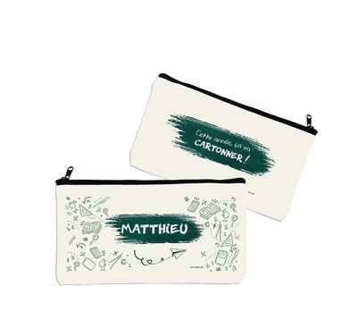 Trousse Personnalisable « Cette année ça va cartonner ! » – Pour une rentrée pleine de style et de fun ! ✏️?