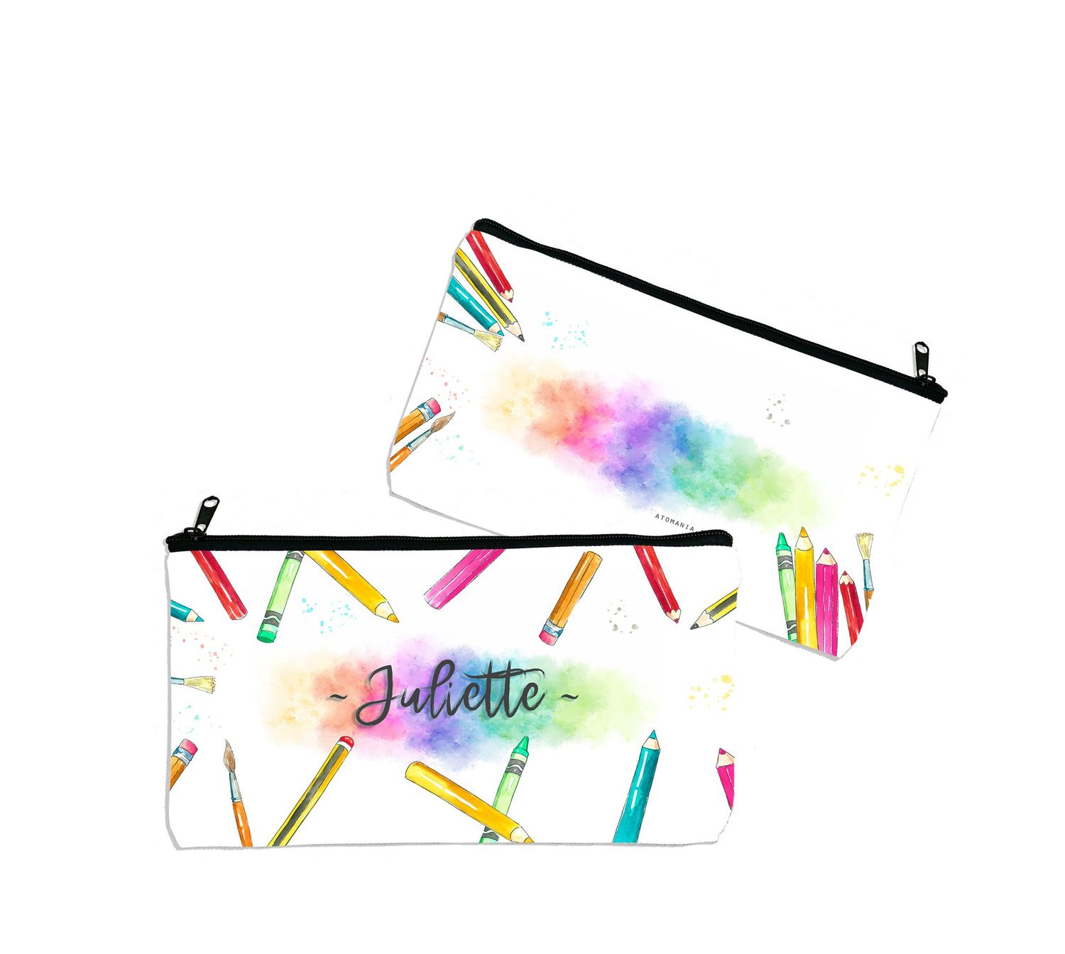 Trousse Personnalisable « Aquarelle » – L’Accessoire Créatif et Unique pour Tous les Passionnés d’Art ! ?✨