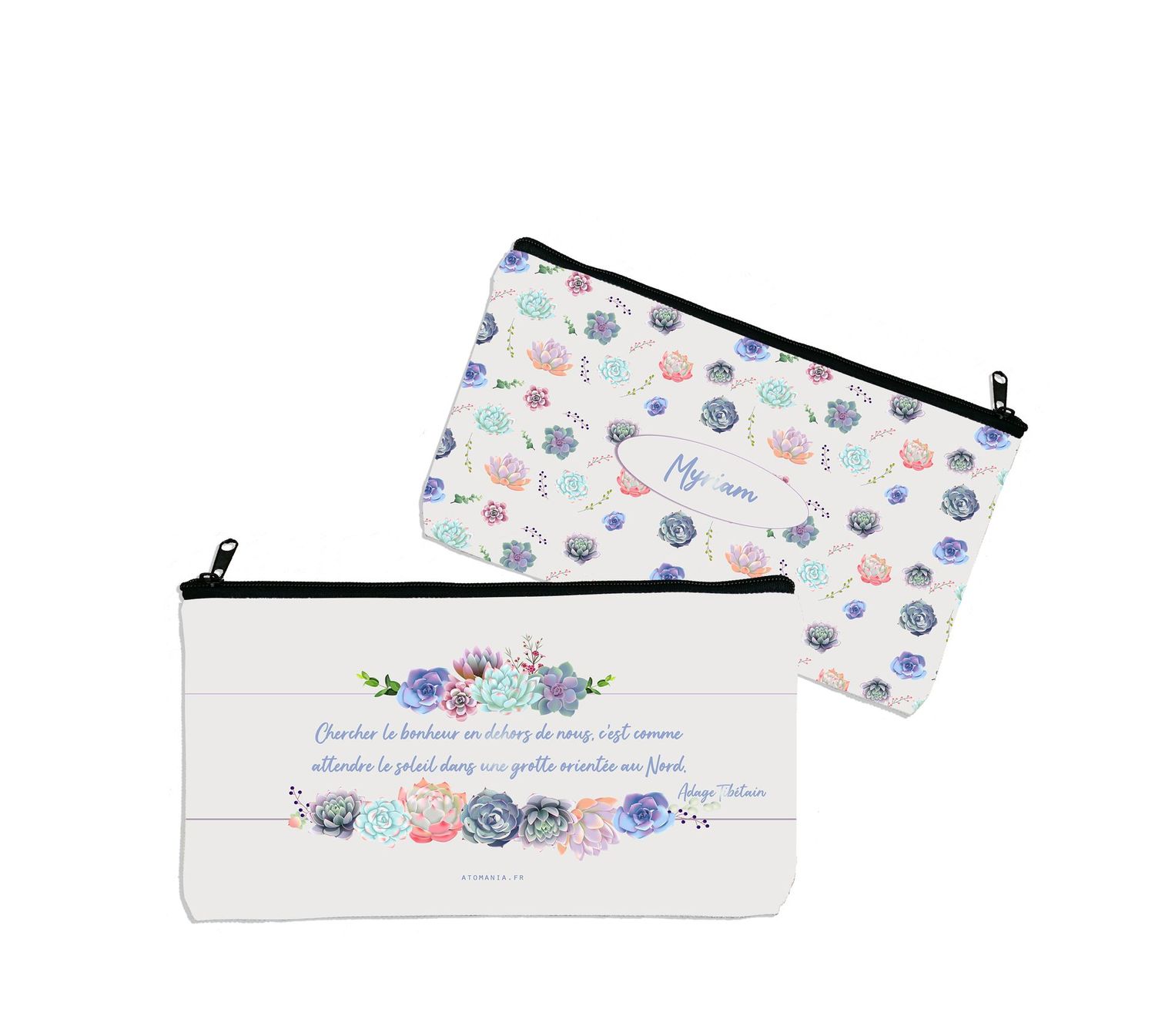 Trousse Personnalisable « Succulente » d’Atomania – Un cadeau vibrant de nature et de sagesse ! ✨