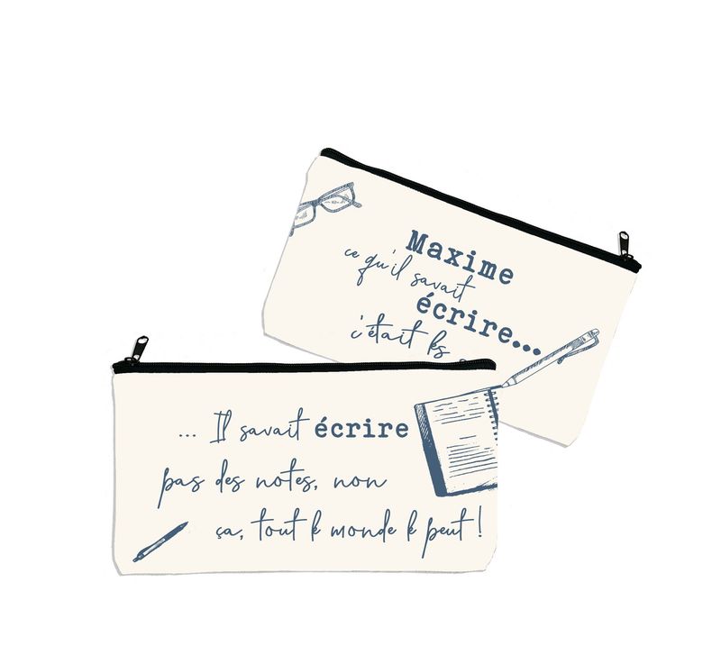 Trousse originale citation “Il savait écrire” – Cadeau personnalisé pour homme passionné d’écriture ?