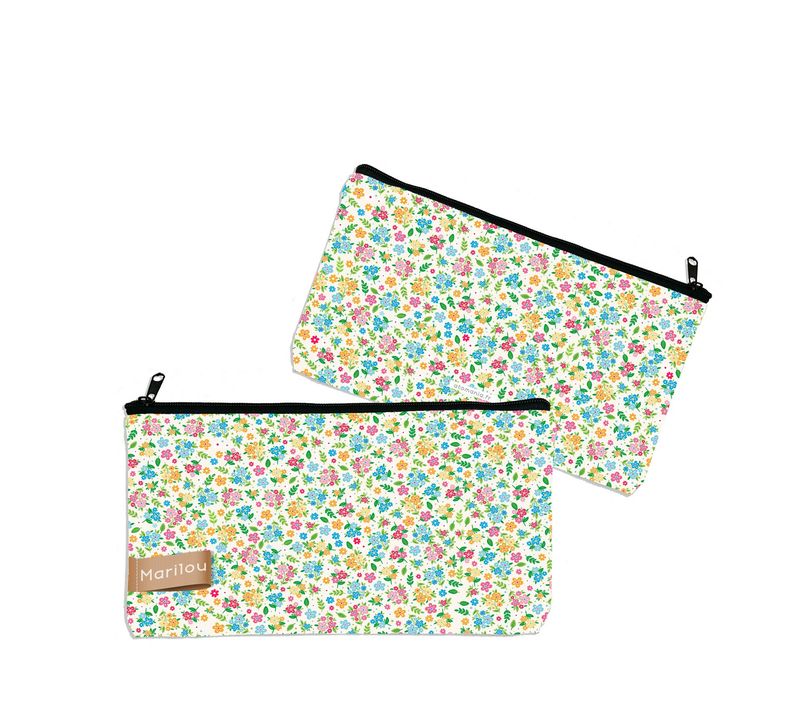 Trousse Personnalisable Atomania - Petites Fleurs Colorées ?