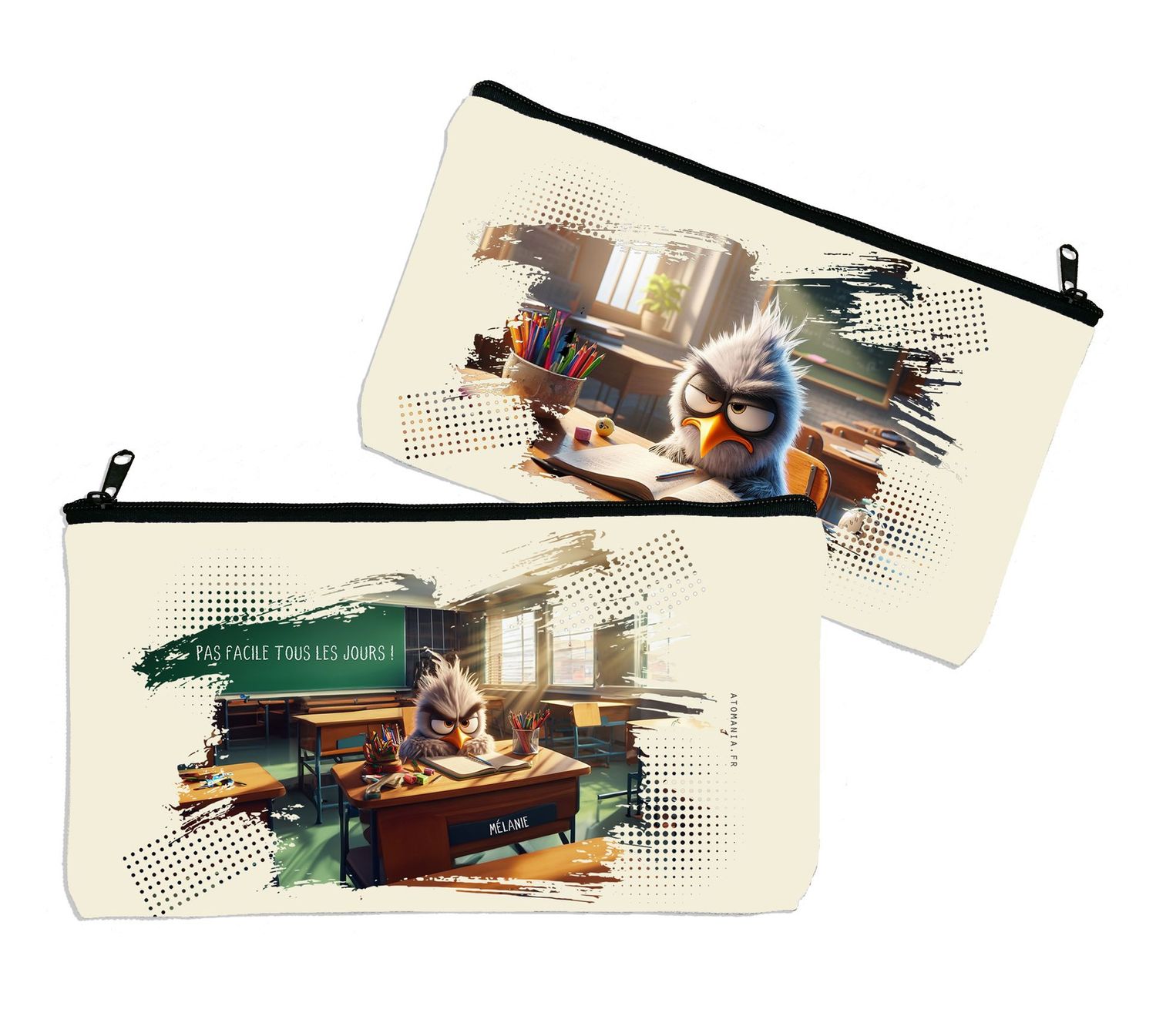 Trousse Personnalisable "Pas facile tous les jours" – Une Touche d'Humour pour l'École ??