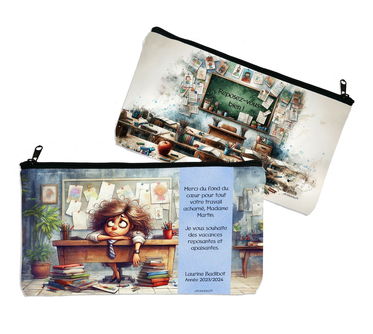 Trousse Personnalisée "Reposez-vous !" – Le Cadeau Parfait pour les Enseignants ??