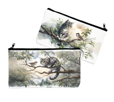 Trousse Le Chat Gris – L'Accessoire Félin Élégant et Pratique de Atomania ?✨