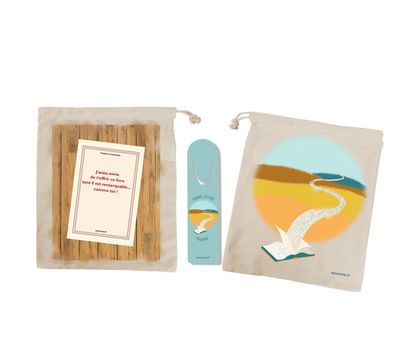 Sac à Livre Personnalisé avec Marque-Page ✨ – Un Cadeau Poétique pour Amoureux des Livres ?