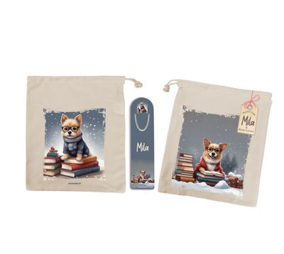 Sac à Livre Enfant Personnalisé avec Marque-Pages – Illustrations de Chiens Lecteurs ? | Cadeau Fait Main, Idéal pour Petits Passionnés de Lecture ?✨ Sac à Livre Enfant Personnalisé avec Marque-Pages – Illustrations de Chiens Lecteurs ? | Cadeau Fait Main, Idéal pour Petits Passionnés de Lecture ?✨