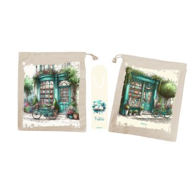 Sac à Livre Librairie avec Marque-Pages Personnalisable Cadeau Élégant pour Passionnés de Atomania ✨