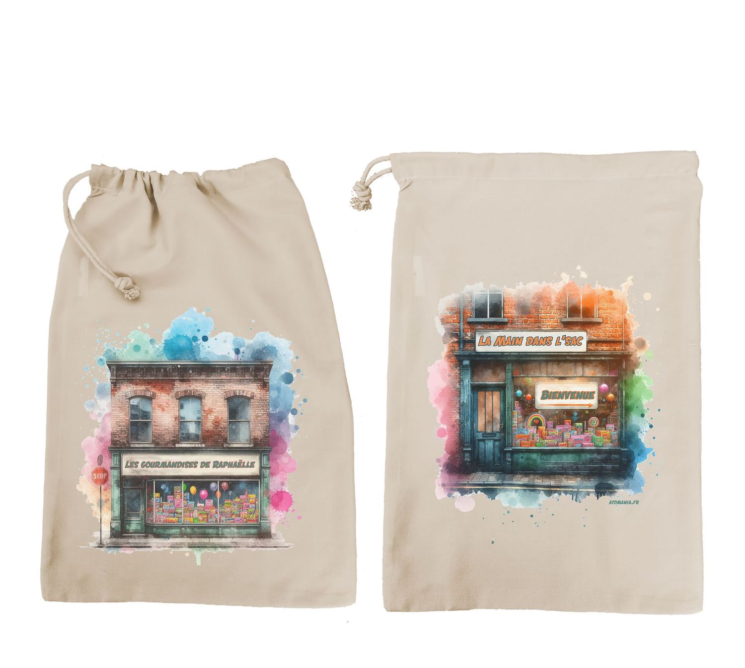 Sac personnalisable Atomania « La Main dans l'Sac » ?? – Design Poétique & Toile Robuste pour Enfants ?✨