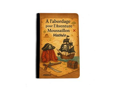 ? Étui de Passeport Personnalisable « À l’abordage pour l’Aventure Moussaillon ! » ⚓️?