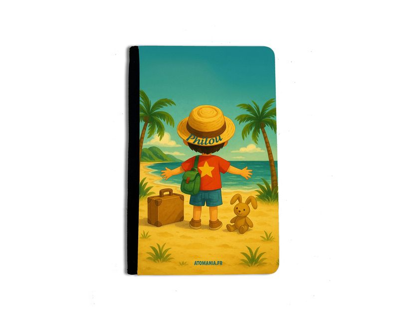 ✈️ Étui de passeport personnalisable « Bonnes Vacances » – Pour petits globe-trotteurs ?