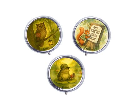 Lot de 3 cendriers de poche « Brigade Anti Mégots » ???️ – Idée cadeau originale & pratique pour fumeurs